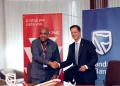 CEO da TAAG, Nelson Rodrigues de Oliveira e CEO do Standard Bank Angola, Luís Teles