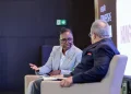 Quinta edição do debate Economia 100 Makas do economista e jornalista Carlos Rosado de Carvalho com a ministra das Finanças, Vera Daves de Sousa