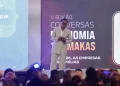 Ministra das Finanças, Vera Daves de Sousa, na V Edição do programa Conversas 100 Makas