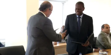 O PCA da RNT, Rui Gourgel, com o seu homólogo da REN, Rodrigo Costa