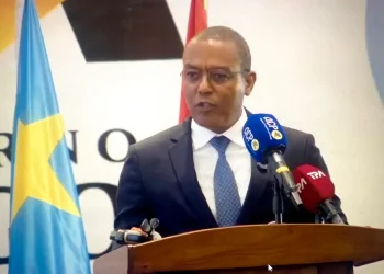 O ministro de Estado para a Coordenação Económica, José de Lima Massano, ao discursar na abertura do 3.º Fórum Económico Angola-RDC, em KInshasa