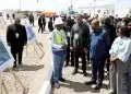O presidente da República, João Lourenço, na inauguração do parque voltaico do Luau